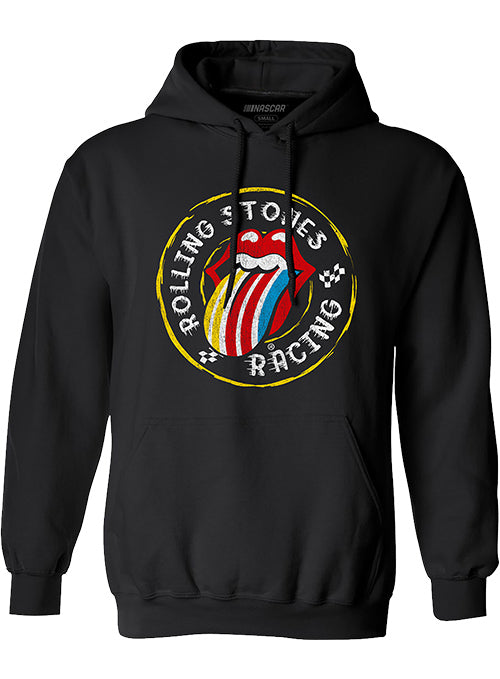 NASCAR x Rolling Stones Racing Hoodie in Black - Front View