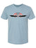 NASCAR Throwback Winged Logo T-Shirt in Blue - Front View