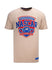 NASCAR Shield Applique T-Shirt in Tan - Front View
