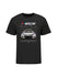 2024 Youth NASCAR Schedule T-Shirt in Black - Front View