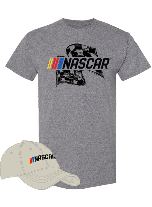 NASCAR Checkered Flag Hat/Tee Combo