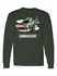 2025 NASCAR Green Christmas Long Sleeve T-Shirt - Front View