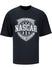 NASCAR Logo Applique T-Shirt In Black - Front View