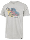 NASCAR Start Your Engines T-Shirt by '47 Brand in Grey - Front view
