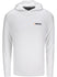 NASCAR Johnnie-O Talon Hooded Long Sleeve Shirt in White - Front View