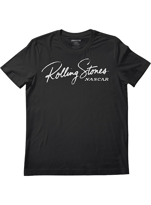 NASCAR x Rolling Stones Guitar T-Shirt in Black - Front View