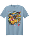 NASCAR x Rolling Stones Car T-Shirt in Blue - Front View