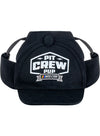 NASCAR Pit Crew Pet Hat in Black - Front View