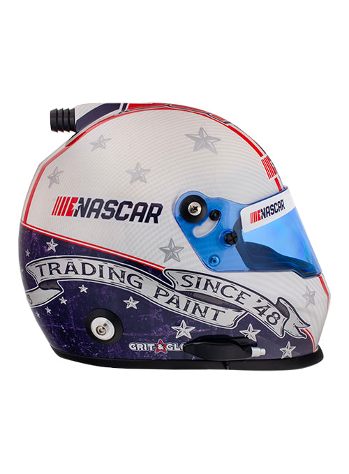 NASCAR Americana Full Size Replica Helmet In Red, White & Blue - Right Side View