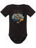 NASCAR "Driven to Finish 1st" Onesie in Black - Front View