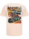 Phoenix Raceway 2026 Quadruple Header T-shirt in White - Back view
