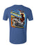 2023 Championship Weekend Event Tee Heather Royal Blue - Back View