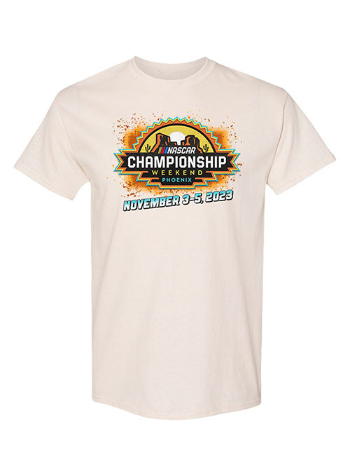 2023 Championship Weekend Quad Header Natural Tee - Front View