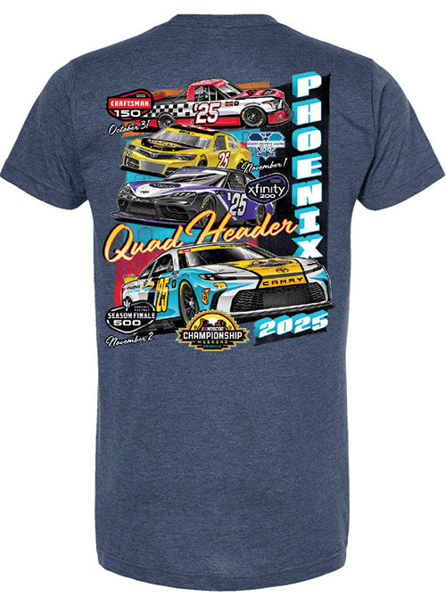 Phoenix Raceway 2025 Quadruple Header T-Shirt | Pit Shop Official Gear