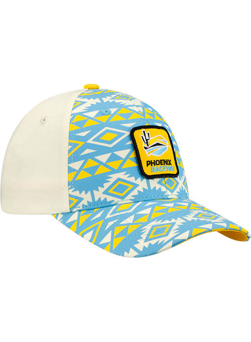 2026 Phoenix Raceway Ladies Western Hat in Blue and Yellow - Front Right View