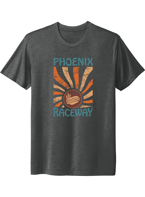 Phoenix Raceway Collegiate T-Shirt In Grey - Front View