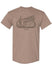 Phoenix Raceway Scenic T-Shirt in Brown - Front View