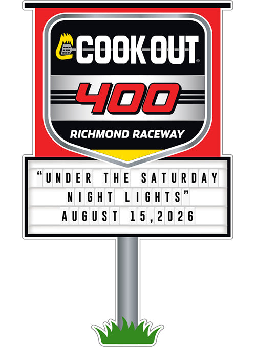 2026 Richmond Raceway Cookout Sign Layered Hatpin