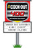 2026 Richmond Raceway Cookout Sign Layered Hatpin - Front View