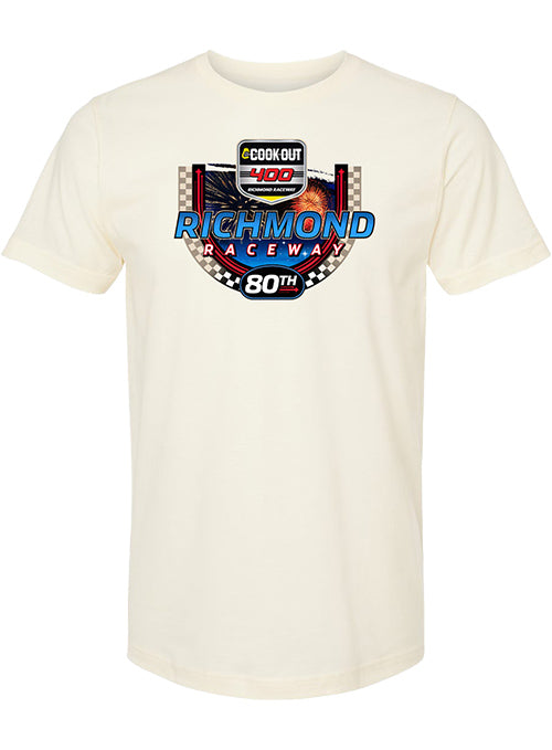 2026 Richmond Raceway Event T-Shirt in White - Front View