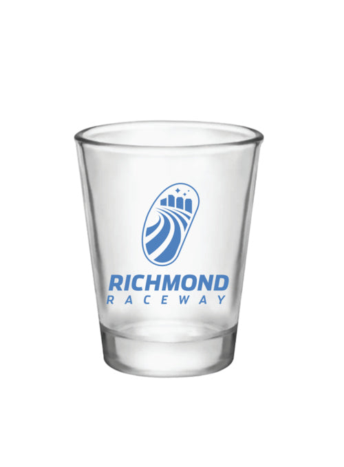 Richmond Raceway Blue Sky Shot Glass