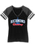 Ladies Richmond Raceway Star Reach Collegiate Tee in Black - Front View