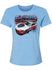 Ladies Richmond Raceway Graffiti Car Tee in Blue - Front View