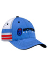 Richmond Striped Meshback Hat in Blue - Angled Right Side View