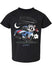 Youth Richmond Raceway Raccoon Mascot Car Tee in Black  Front View