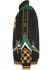 Rolex 24 at Daytona Twill Jacket In Black, Gold & Green - Left Side View