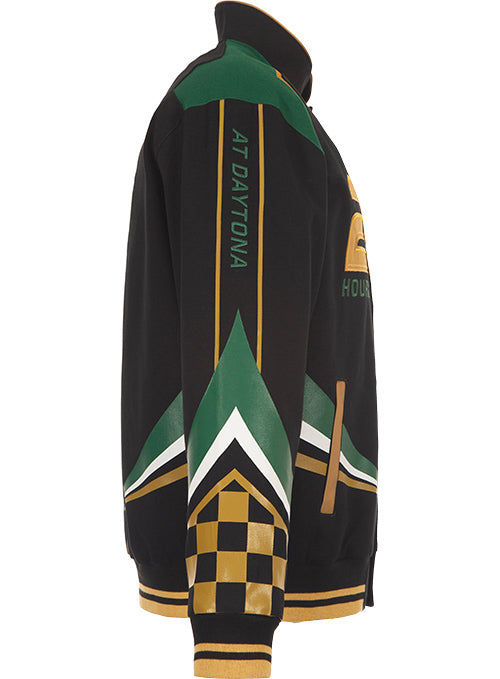 Rolex 24 at Daytona Twill Jacket In Black, Gold & Green - Right Side View