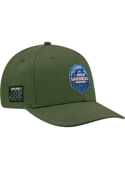 2026 San Diego Weekend Special Edition Hat in green - Front Right View