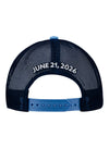 2026 San Diego Anduril 250 Coronado Striped Trucker Hat in White - Back View