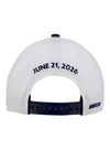 2026 San Diego Anduril 250 Coronado Heathered Performance Hat in Blue and White - Back View