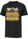 San Diego Weekend Fighter Pilot T-Shirt by '47 Brand in Black - Front View