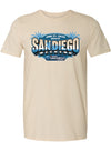 2026 San Diego Weekend Americana Event Tee in Tan - Front View