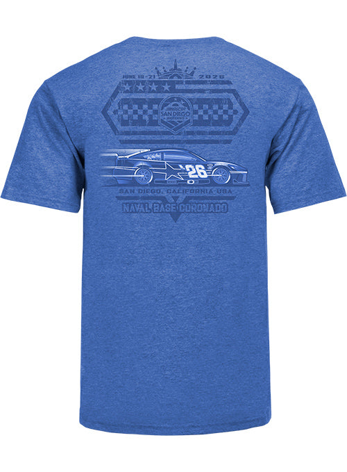 2026 San Diego Weekend Tonal Racing Car T-Shirt