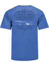 2026 San Diego Weekend Tonal Racing Car T-Shirt in Blue - Back view
