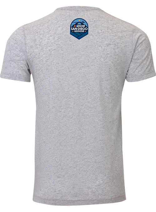 2026 Youth San Diego Weekend AHead Bear T-Shirt in Grey - Back View