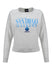 Ladies San Diego Concepts Sports Mainstream Crewneck in Grey - Front View