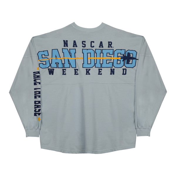 Ladies San Diego Spirit Jersey in Grey - Back View