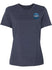 Ladies Track Arch Wave San Diego Weekend Tee in Blue - Front View