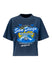 Ladies San Diego 47 Brand Reed City Sunset Tee in Blue - Front View