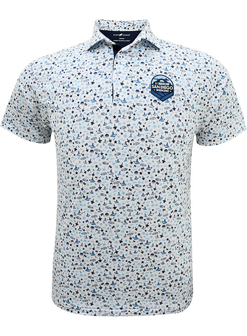 San Diego Weekend Horn Legend Motif Polo