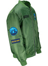 2026 San Diego Weekend Bomber Jacket in Green - Front Right View