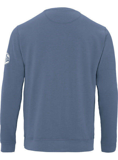 Men's San Diego Weekend Race the Base AHead Crewneck in Blue - Back view