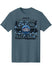 San Diego Weekend Track Outline T-Shirt in Blue - Front View