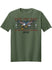 San Diego Weekend Americana T-Shirt in Green - Front View