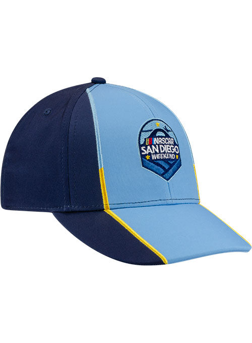 San Diego Weekend Youth Racer Hat in Blue - Front Right View