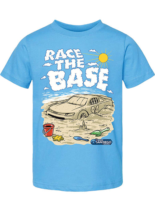 Toddler Race the Base Sandcastle San Diego Weekend Tee